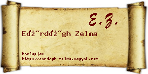 Eördögh Zelma névjegykártya